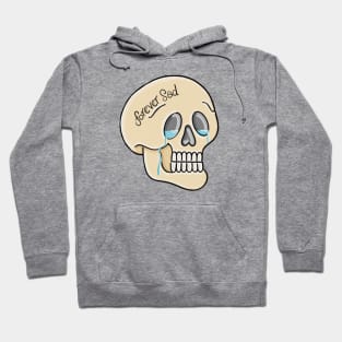 Forever Sad, Cry Skull, Reaper and Bones Hoodie